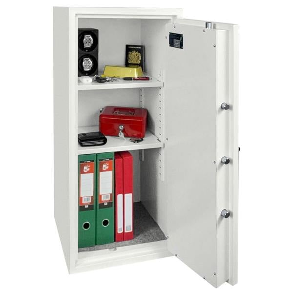 Phoenix Safe Phoenix Fortress SS1455K Security Safe in Scratch-resistant White Paint with Double-Bitted Key Lock