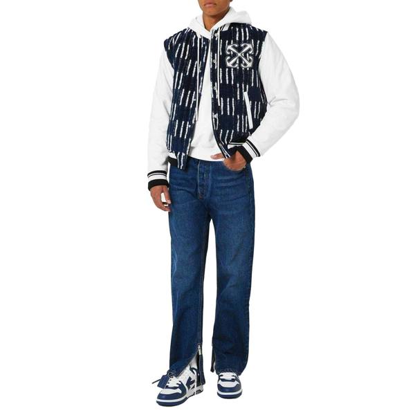 Off White Mens Cotton Denim Jeans - Blue - 