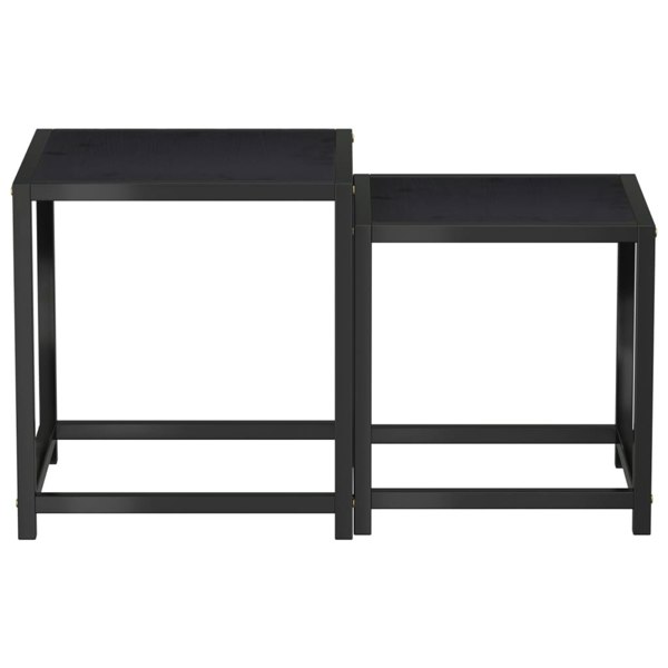 Berkfield Tea Tables 2 pcs MDF Black
