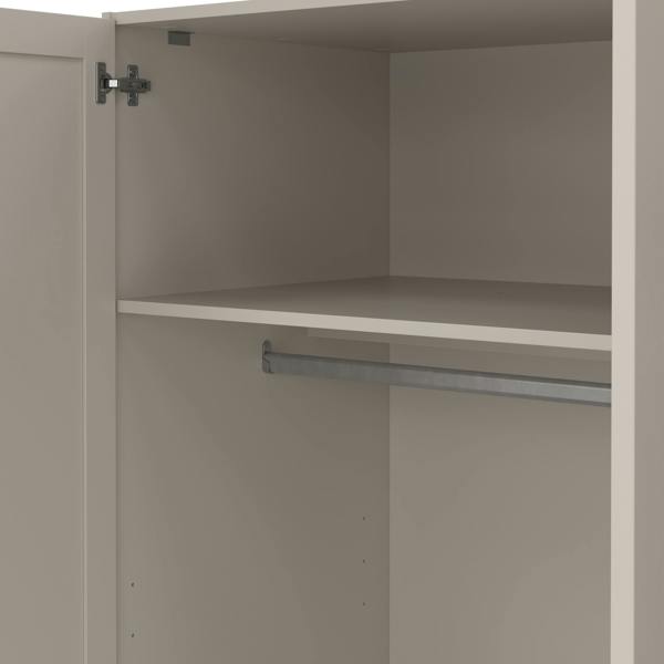 Furniture To Go Brande Wardrobe with 3 Frame Doors in Cashmere