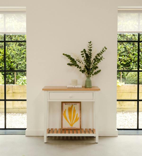 Ludlow White Console Table with Storage