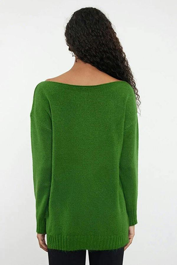 WOVCOR Boat Neck Basic Knit Sweater