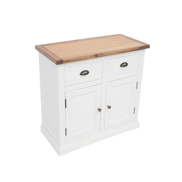 Cabinet Bits Cosenza Off White 2 Drawer 2 Door Sideboard Brass Cup Handle