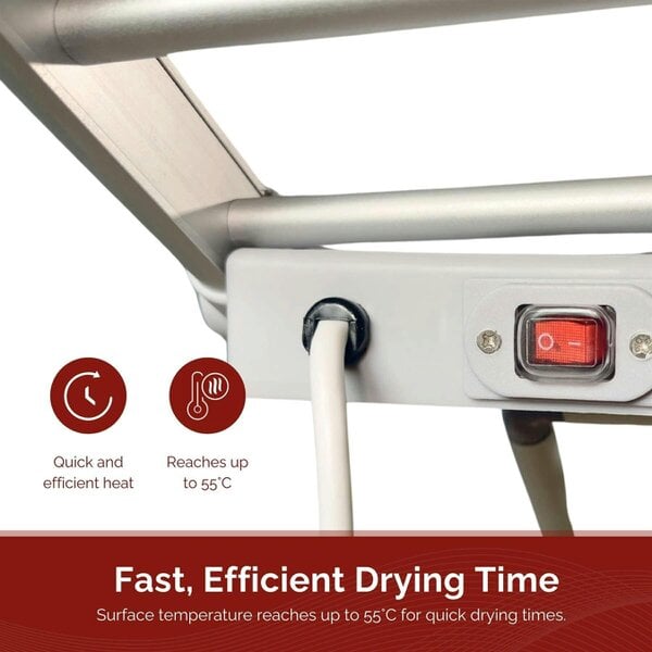Rediffusion Winged Heated Clothes Airer with Cover
