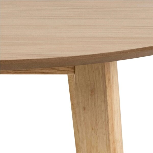 Wyld Haus Saffron Round Dining Table Natural Oak Veener