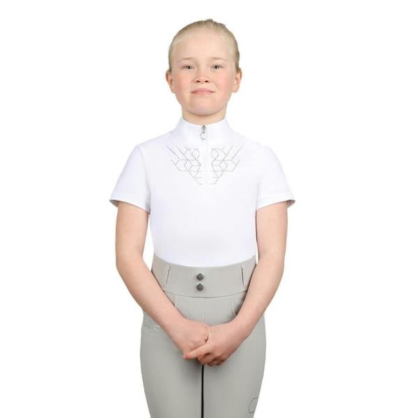 Coldstream Girls Next Generation Ledmore Diamante Show Shirt - White