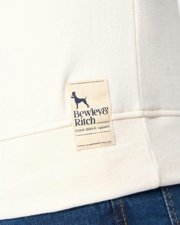 Bewley & Ritch Yardley Crew Sweat Off White