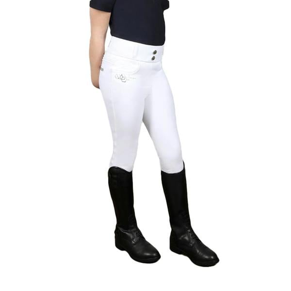 Coldstream Girls Next Generation Ledmore Horse Riding Tights - White - 
