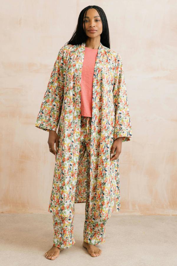 Lily & Me Mayflower Dressing Gown White