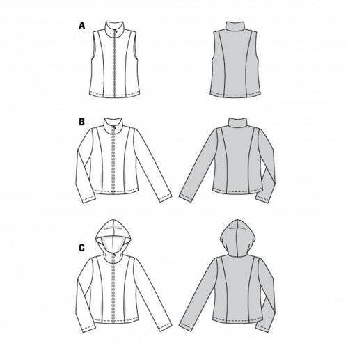 Burda Sewing Pattern 6114 Jackets and Waistcoats For Women, 34 to 44 - Easy