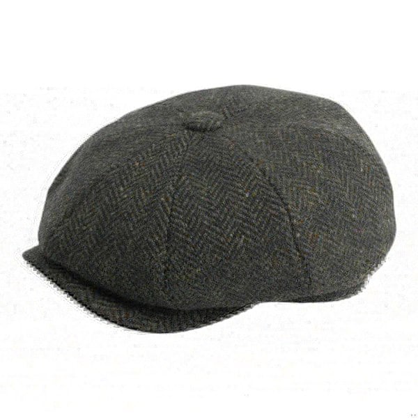 Gamble & Gunn Ardura - Green Button Top Cap Molloy and Sons Irish Donegal Tweed