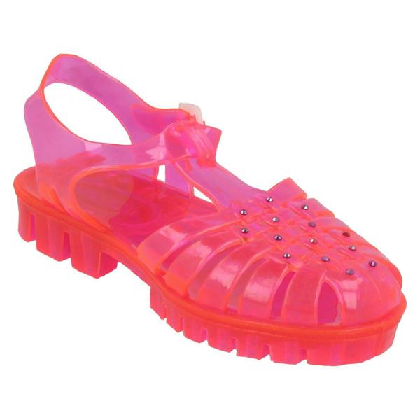 Spot On Girls Spot On Jelly Sandals With Diamante Detail