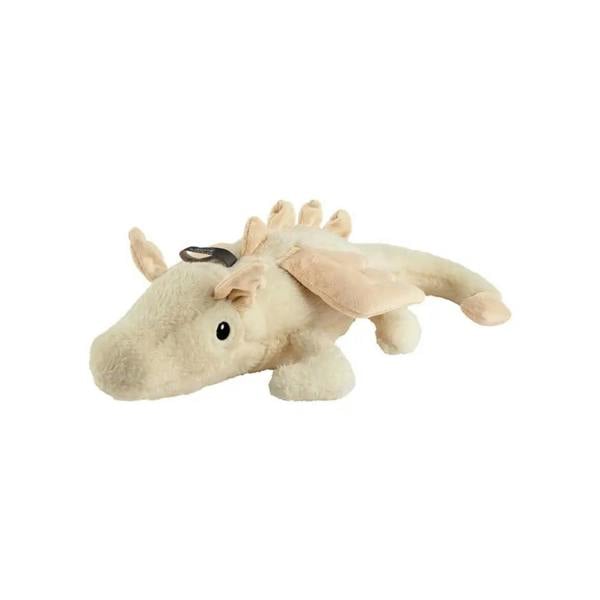 Cute cream plush Dinesh Dragon rapeseed heat pack with wings and ridges