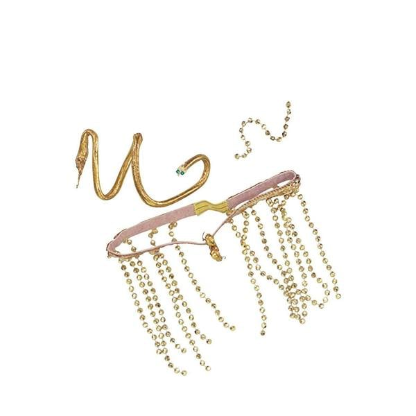 Bristol Novelty Womens/Ladies Cleopatra Accessory Set - Gold - 