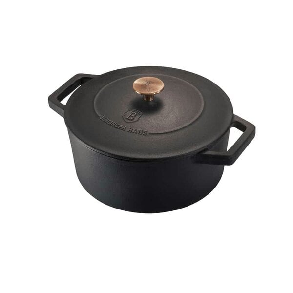 Berlinger Haus Cast Iron Casserole 24 cm Berlinger Haus BH6492 Black Rose