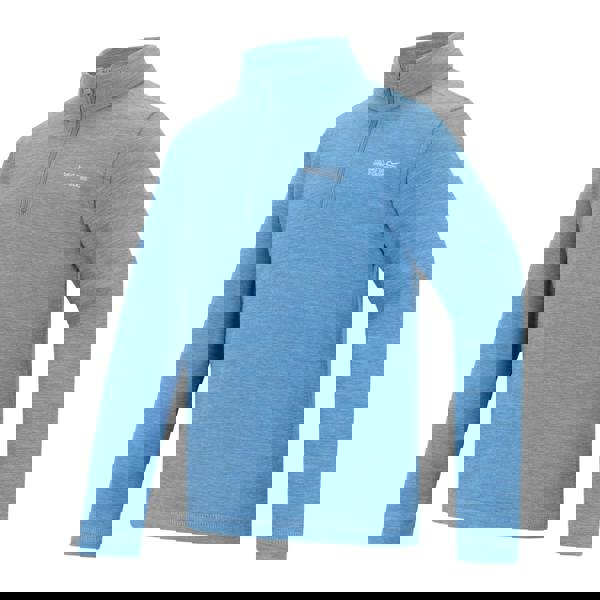 Regatta Childrens/Kids Hot Shot Quarter Zip Fleece Top - Washed Denim - 