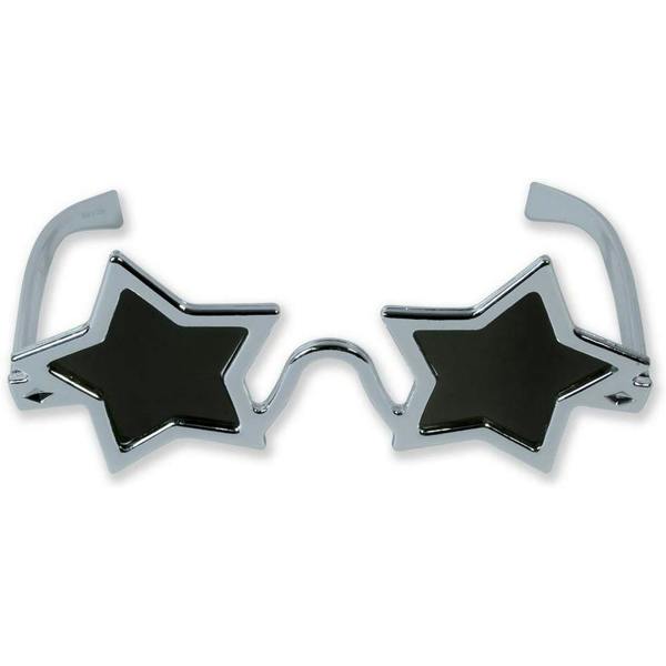 Bristol Novelty Star Shaped Glasses - Silver