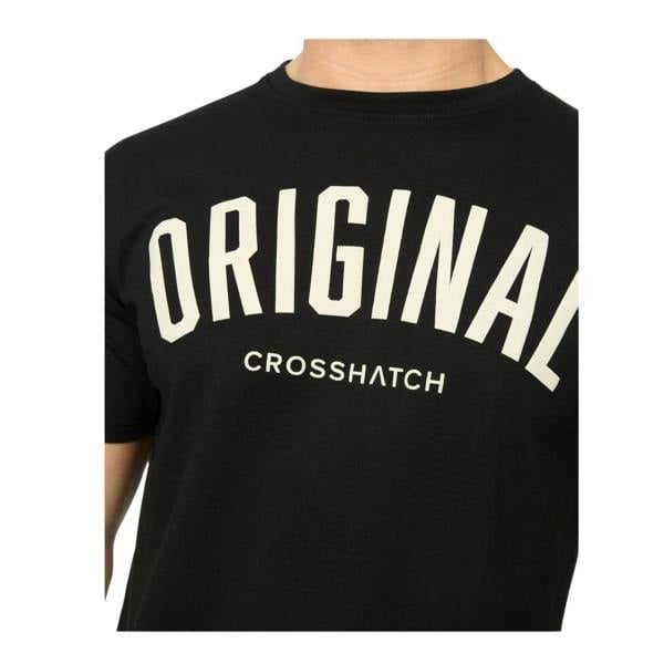 Crosshatch Mens Kensby T-Shirt - Black - 