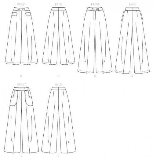 Vogue Sewing Pattern 9361, Trousers for Women, A5 (6-8-10-12-14) - Easy