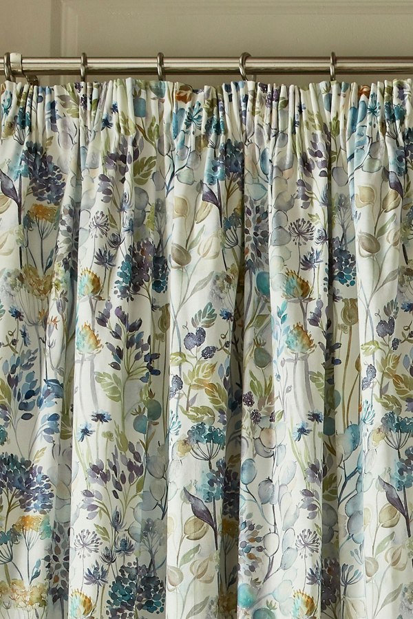 Voyage Maison Hedgerow Floral Pencil Pleat Curtains