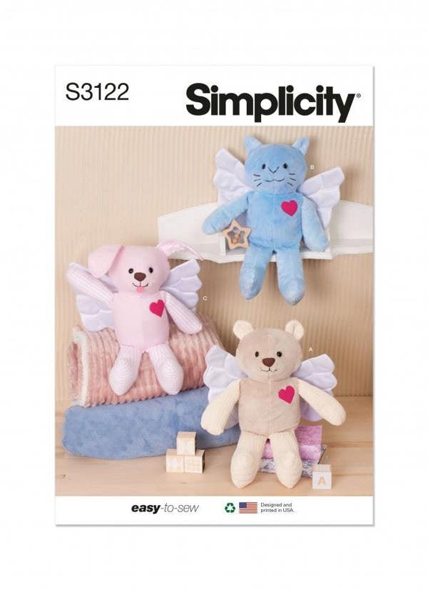Simplicity Sewing Pattern 3122, Toys OS (One Size) - Easy