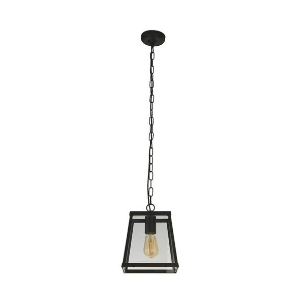Lighting Collection 1 LIGHT INDUSTRIAL PENDANT BLACK