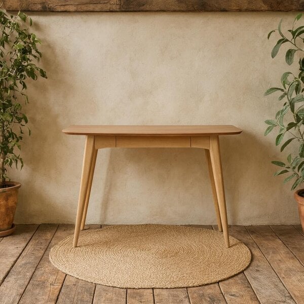 Wyld Haus Milan Oak Veneer Desk with Drawer