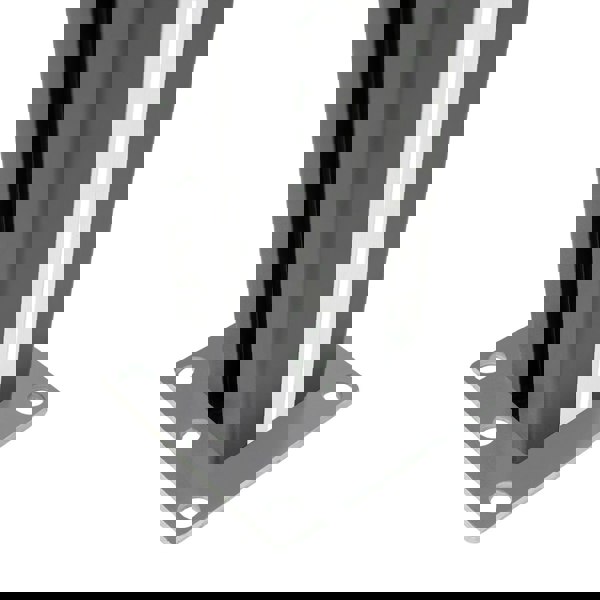 Monstershop Composite Fence Panel & LED Posts x 2 - Grey