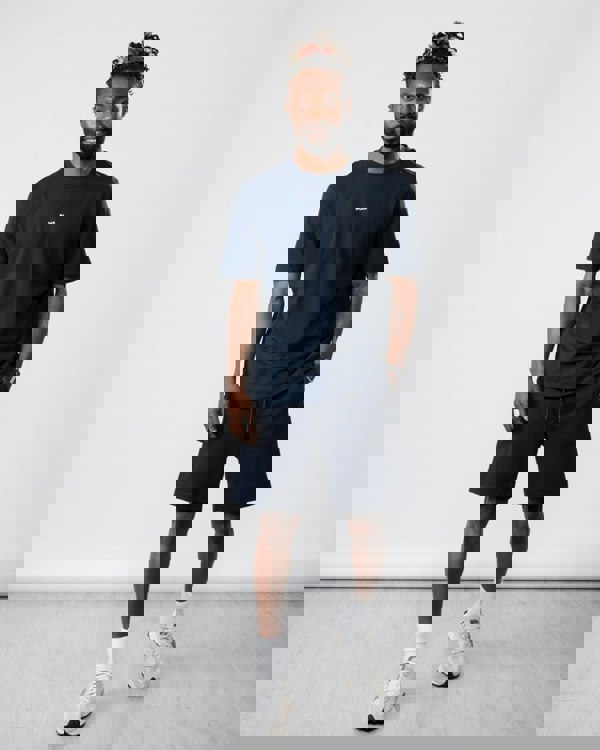 BOSS Orange TChup Mens Crew Neck Small Logo T-Shirt NOS - Dark Blue 404