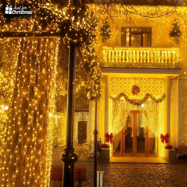 Just for Christmas String Lights Warm White LED Fairy Lights with Remote Controller 8 Modes, Timer, Battery Operated Indoor & Outdoor Xmas Lights