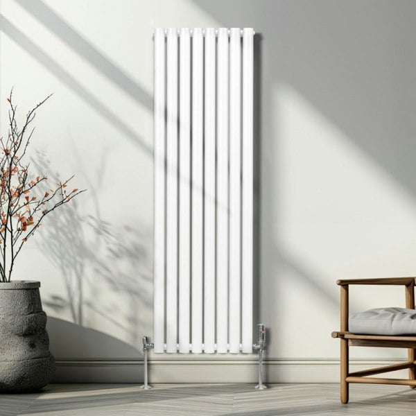 Monstershop Oval Column Radiator – 1600mm x 480mm – White