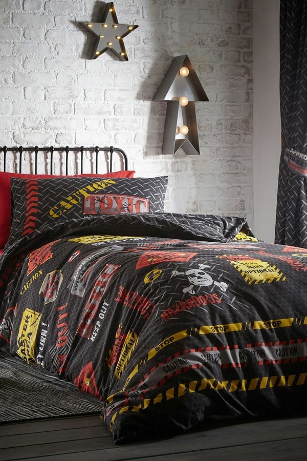 Portfolio Home Toxic Glow in the Dark Duvet Cover Set