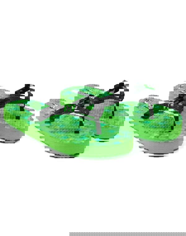 Minecraft Unisex Kids Green Flip Flops