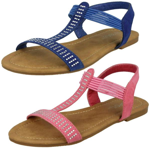 Spot On Girls Spot On Slip On Casual Sandals