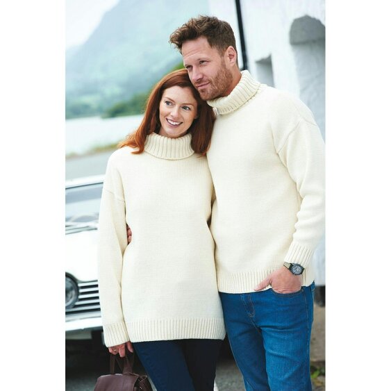 Scotts of Stow Merino Wool English-Made Traditional Submariner Sweater