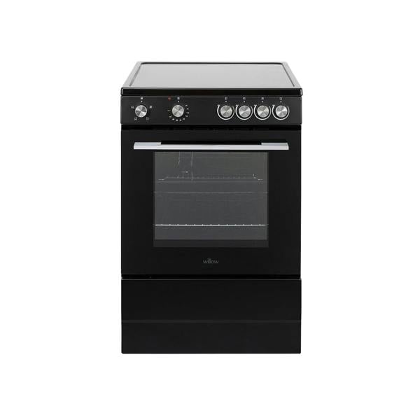 Willow 60cm Single Cavity Ceramic Cooker W60CCBLK - Black