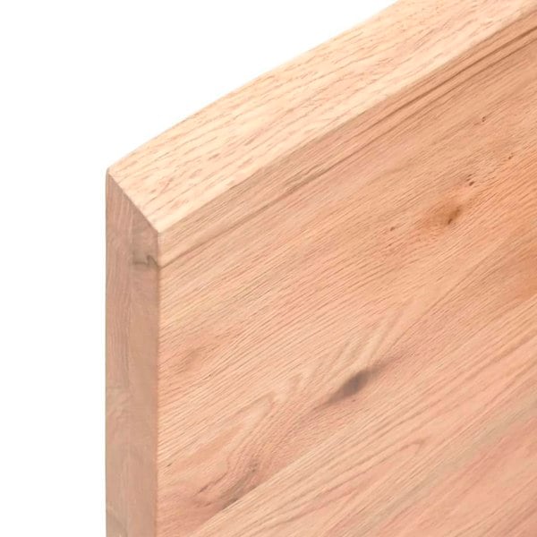 Berkfield Wall Shelf Light Brown 40x10x4 cm Treated Solid Wood Oak