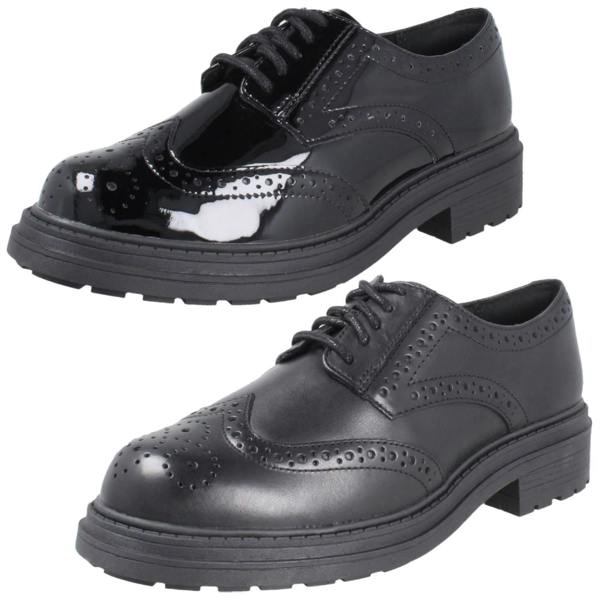 Clarks Ladies Clarks Chunky Sole Brogue Lace Up Shoes Orinoco3 Derby