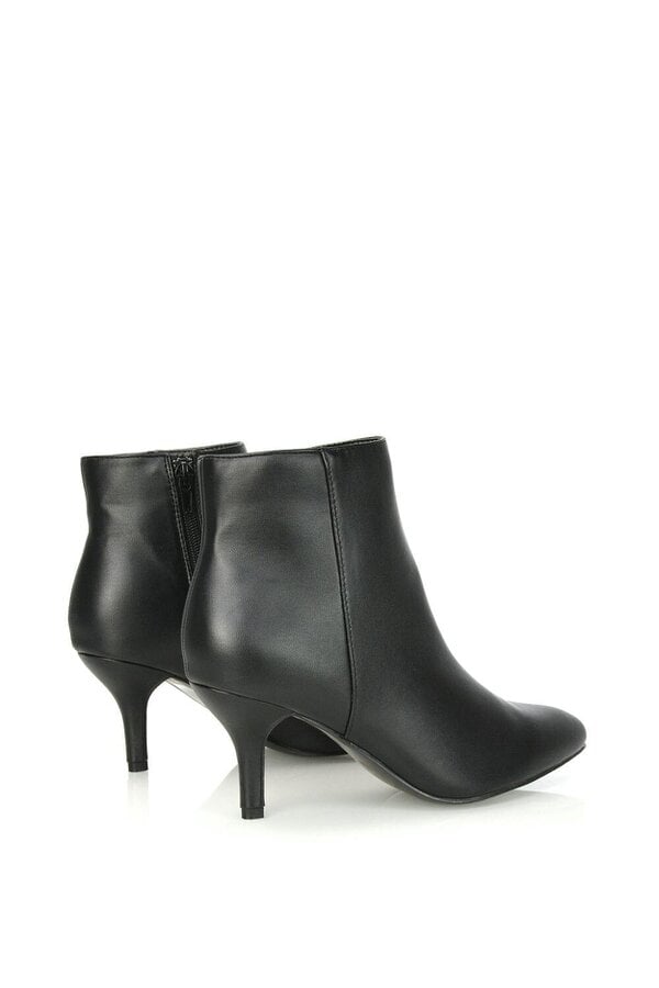 XY LONDON Low Mid Kitten High Heel Stiletto Zip-Up Ankle Boots
