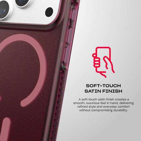 Tech21 Evo Crystal Stain Finish Case with MagSafe for iPhone 17/18 Pro 6.3" Cherry - T21-11653