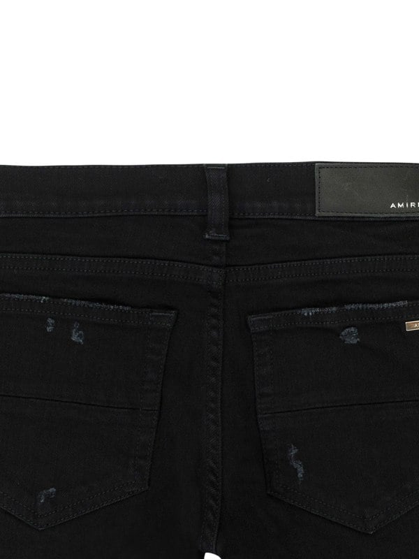 Amiri Kids Camo Applique Denim Jeans - Black