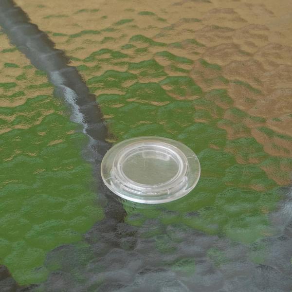 Samuel Alexander 4 Person Outdoor Round Garden Table with Glass Top in Grey