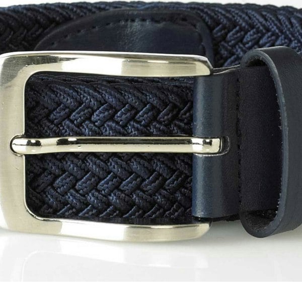 Duke D555 Mens Dani Stretch Braided Belt - Navy