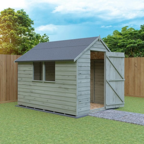 Shire Overlap 8x6 Value with Window Pressure Treated Storage Shed