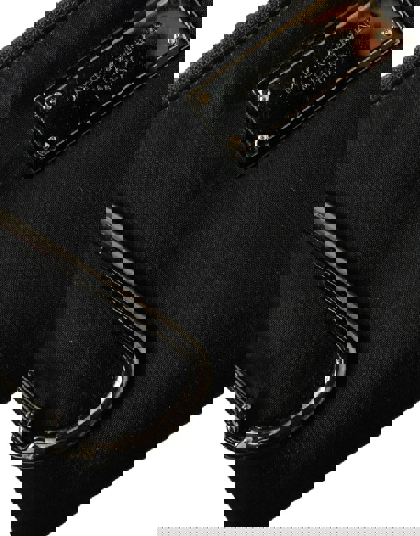 Dolce & Gabbana Black Nylon Keychain with Carabiner Clip