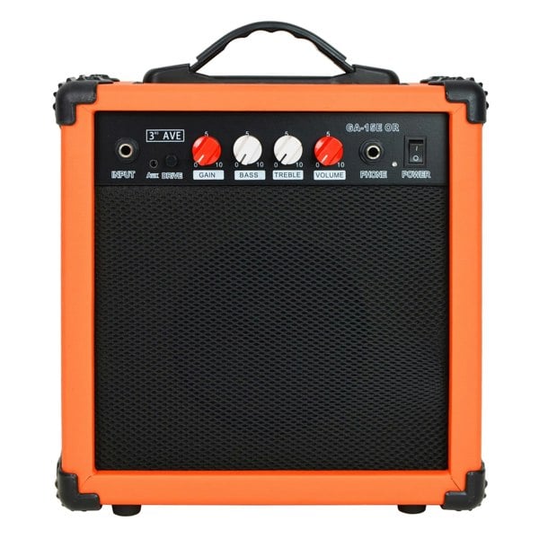 3rd Avenue 15 Watt Electric Guitar Amp#Colour_Orange
