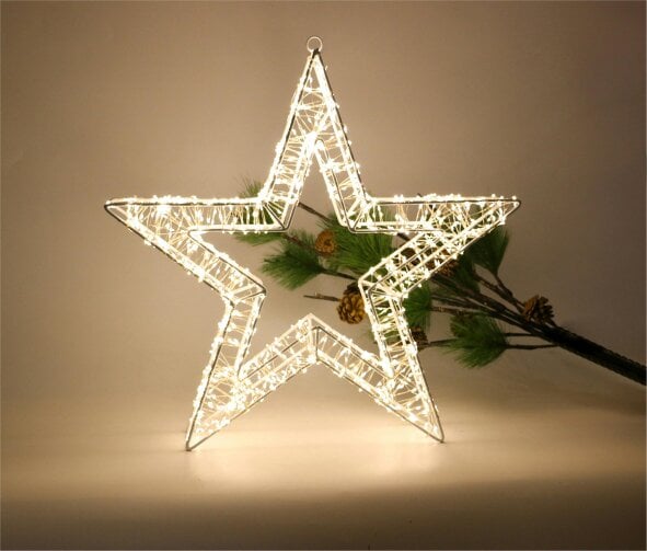 Scotts of Stow Xmas Haus Pre Lit LED Heart Shape with 5m Lead Timer Power Supply
