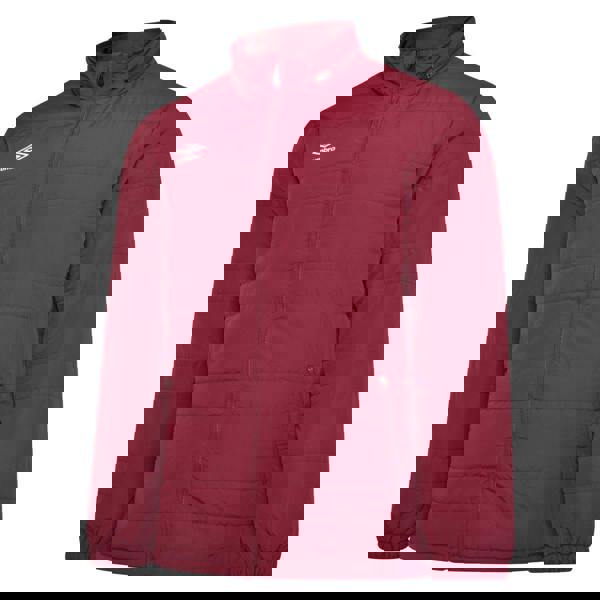 Umbro Mens Club Essential Bench Jacket - New Claret - 