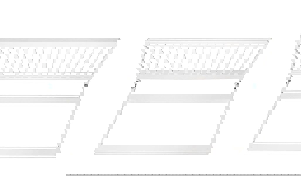 Safetots Wooden Bed Guard, White, 38cm High x 110cm Wide, Toddler Bedrail for Safety, Secure Child Bed Rail