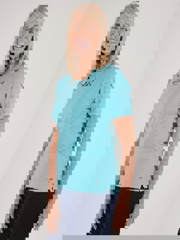 TIGI-Wear Trellis Square Neckline Top